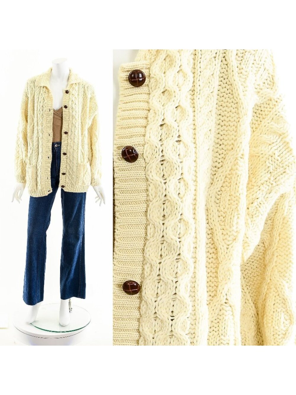 Irish Wool Fisherman Sweater